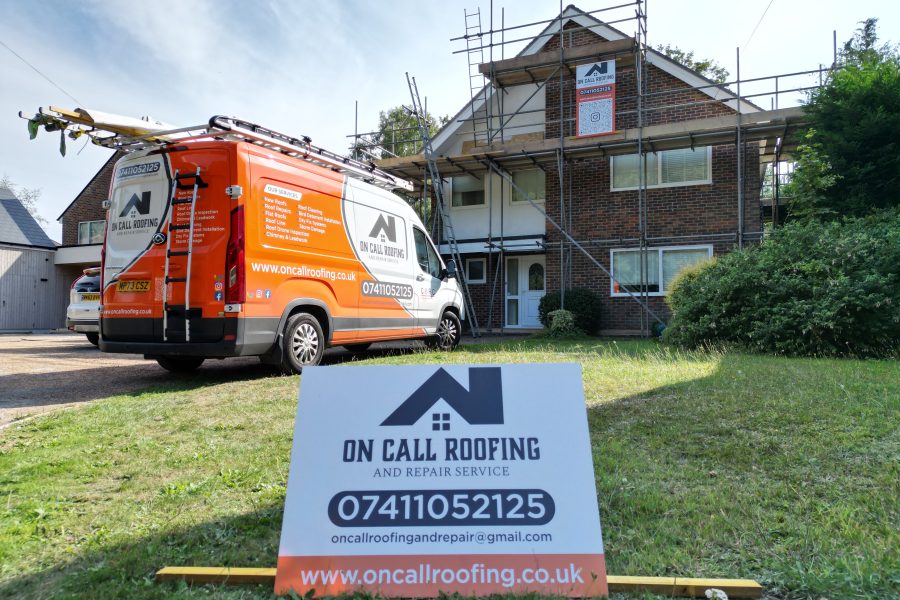 New roof work van